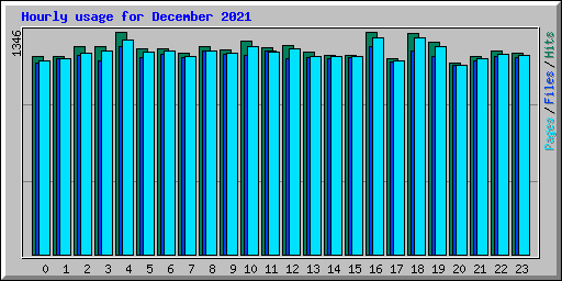 Hourly usage for December 2021